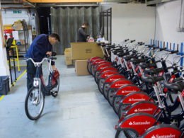 Santander Cycles roll into London