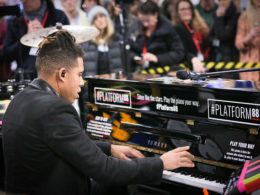 Tokio Myers launches new TFL initiative with a gig at Tottenham Court Road station