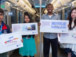 New posters designed by London students promote the benefits of TfL Rail travel