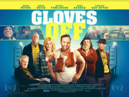 Brad Moore co-writes and stars alongside national treasures Denise Van Outen and Ricky Tomlinson in the new British comedy drama ‘Gloves Off’