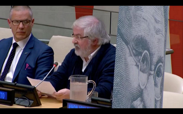 Gianpiero at UN Non-violence conference - 7