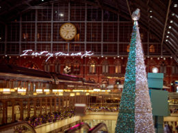St Pancras International unveils this year’s Christmas tree in partnership with Tiffany & Co