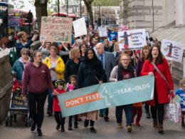 The March of the Four-Year-Olds heads to Downing Street to call a halt to testing in reception class