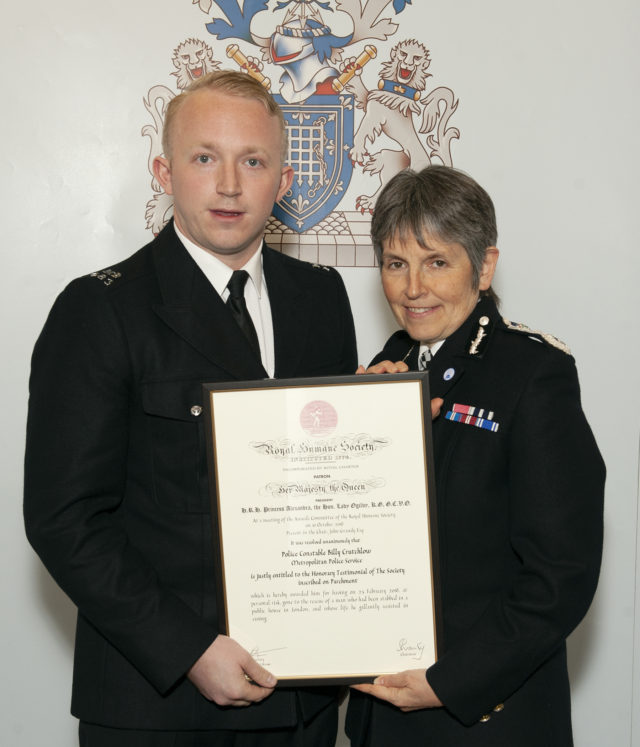 Commendations - PC Billy Crutchlow