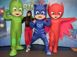 Celebrities including Amy Childs, Jennifer Metcalfe and Imogen Thomas joined fans to celebrate National Superhero Day with PJ Masks