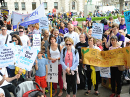 Anna Kennedy OBE tells crowds at SEND Crisis March “Our children deserve better!”