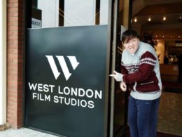 SPOTTED: Ricky Gervais visits Frank Khalid’s London film studios