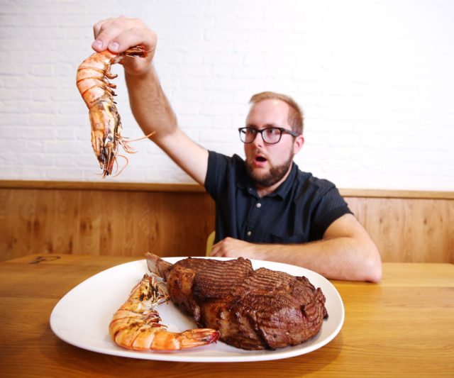 Morrisons launches giant 'Surf and Turf' for Father's Day, London, 12th June 2019