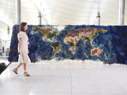 Heathrow unveils giant Botanical Tapestry to celebrate the partnership between Heathrow and Royal Botanic Gardens