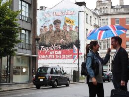Dad’s Army Ghost Billboard appears in London