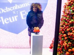 FLEUR EAST GETS THE FESTIVE SEASON GLOWING AT DEBENHAMS