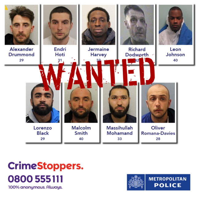 Top 9 wanted for drug supply Westminster