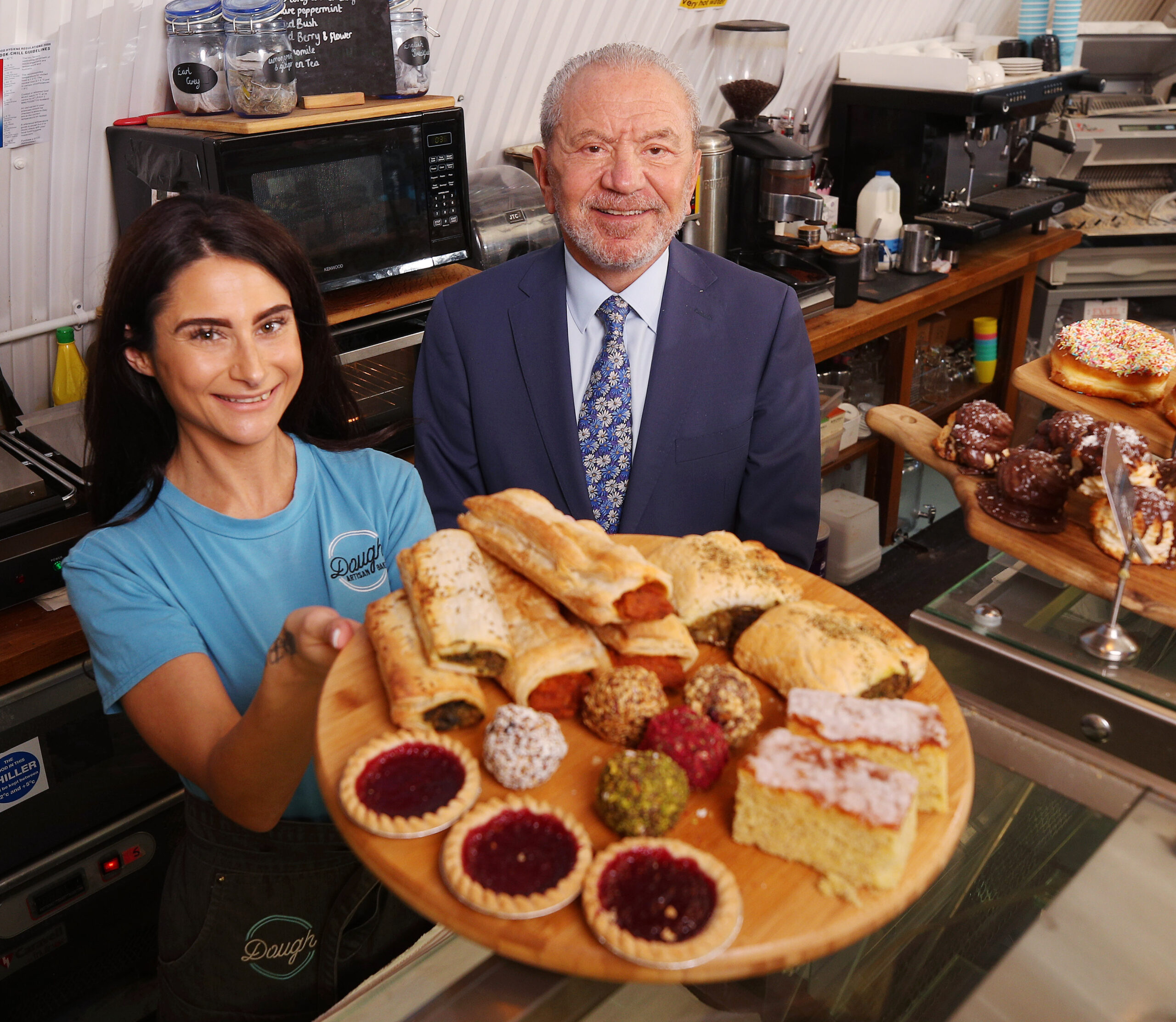Lord Sugar and The Apprentice Winner Carina Lepore launch Dough