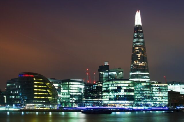 the shard london skyline city