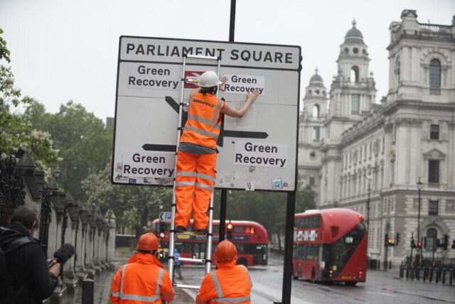 Westminster road signs all lead to a ‘Green Recovery’