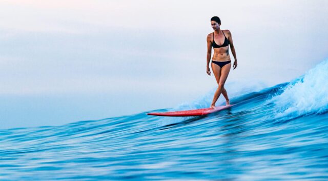 girl surfing