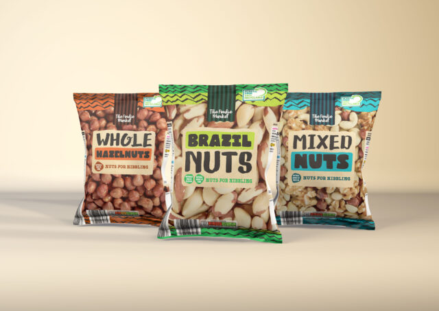 Aldi Foodie Market Mixed Nuts - Beige Background