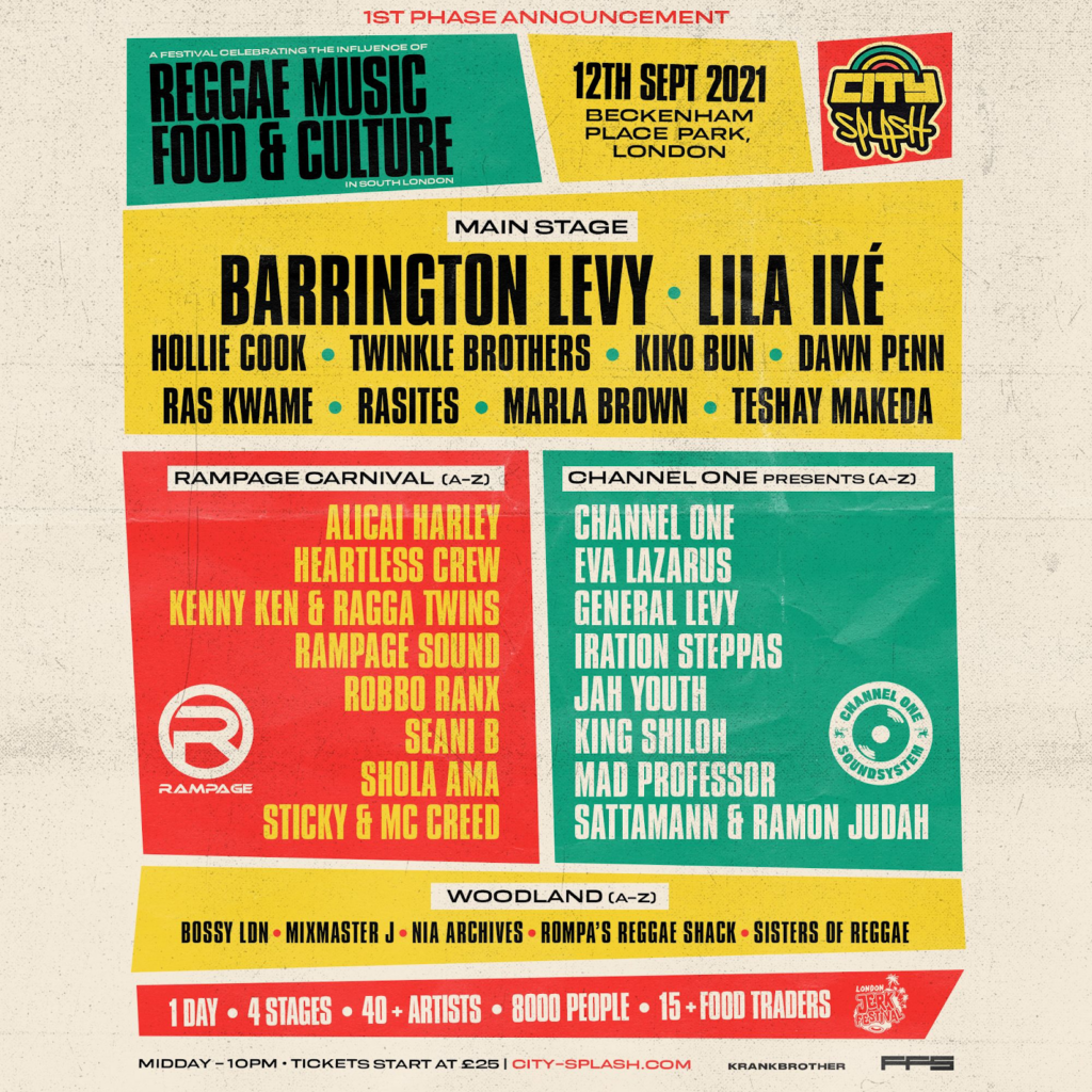 City Splash 2021 announces lineup a festival celebrating the influence