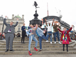 Shane Richie, Holly Stars, Noah Thomas and stars of Magic Mike Live attend official reopening of the West End
