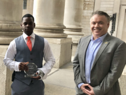 Security officer honoured with prestigious award for keeping safe iconic London venue