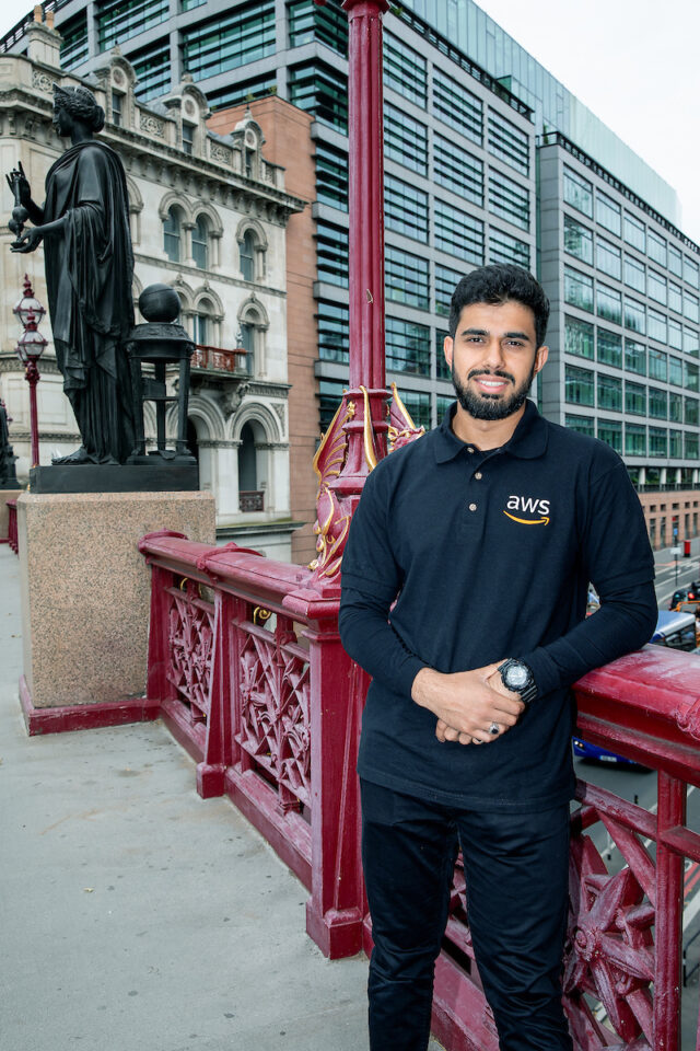 Amazon apprentice Ibraheem Bhaijee at Amazon LHR14 - Holborn 13/9/21