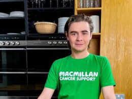 Ryan Riley inspires Londoners to get involved with Macmillan’s Coffee Morning by making recipes made for cancer patients
