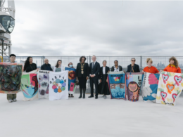 London College of Fashion celebrates ‘Topping Out’ new building in the heart of East London
