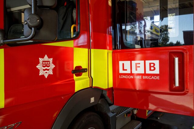 stock logo fire engine 2 - london fire brigade