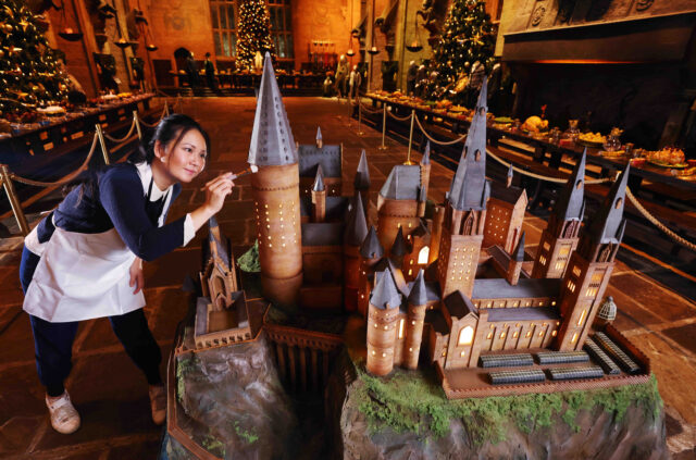 Spectacular 20th anniversary Hogwarts cake, London, 15th November 2021
