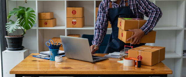 Starting small businesses SME owners man entrepreneurs working,