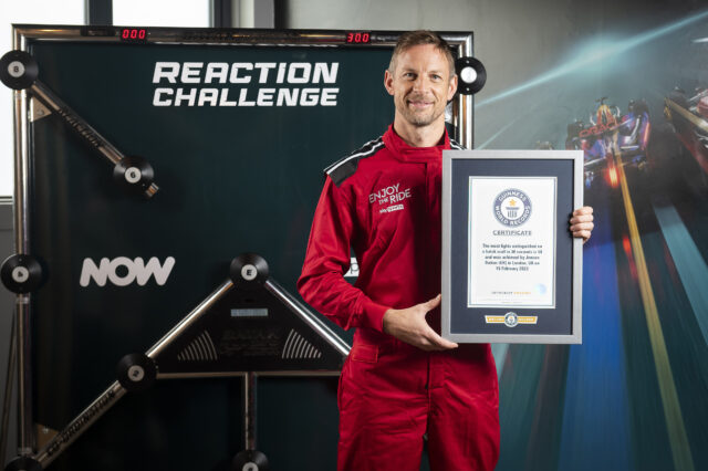 Jenson Button Breaks World Record, London, 27th February 2023