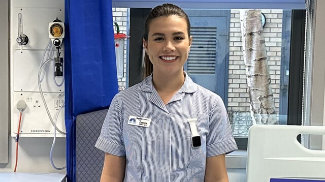 Kingston University student nurse Emmie Hopkinson