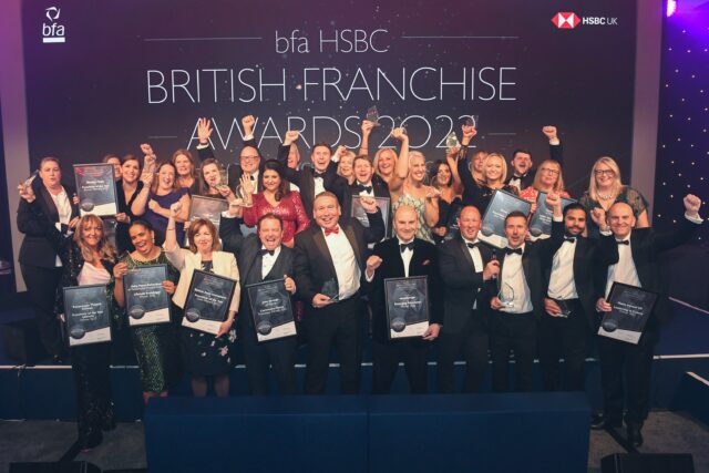 Winners of the BFA HSBC British Franchise Awards 2022