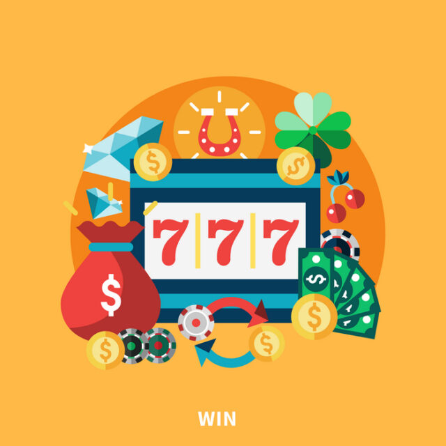 Casino Pockie Machine Round Composition