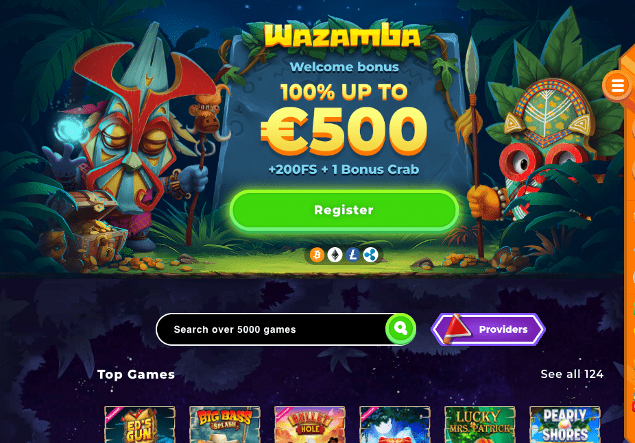 wazamba cassino bônus sem depósito