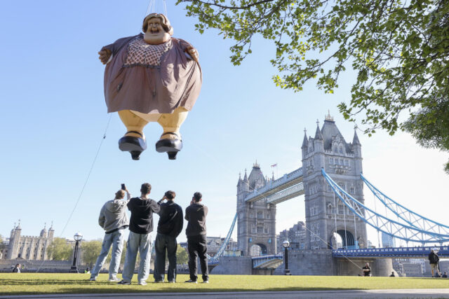 Harry Potter’s floating Aunt Marge, London, 30th April 2024