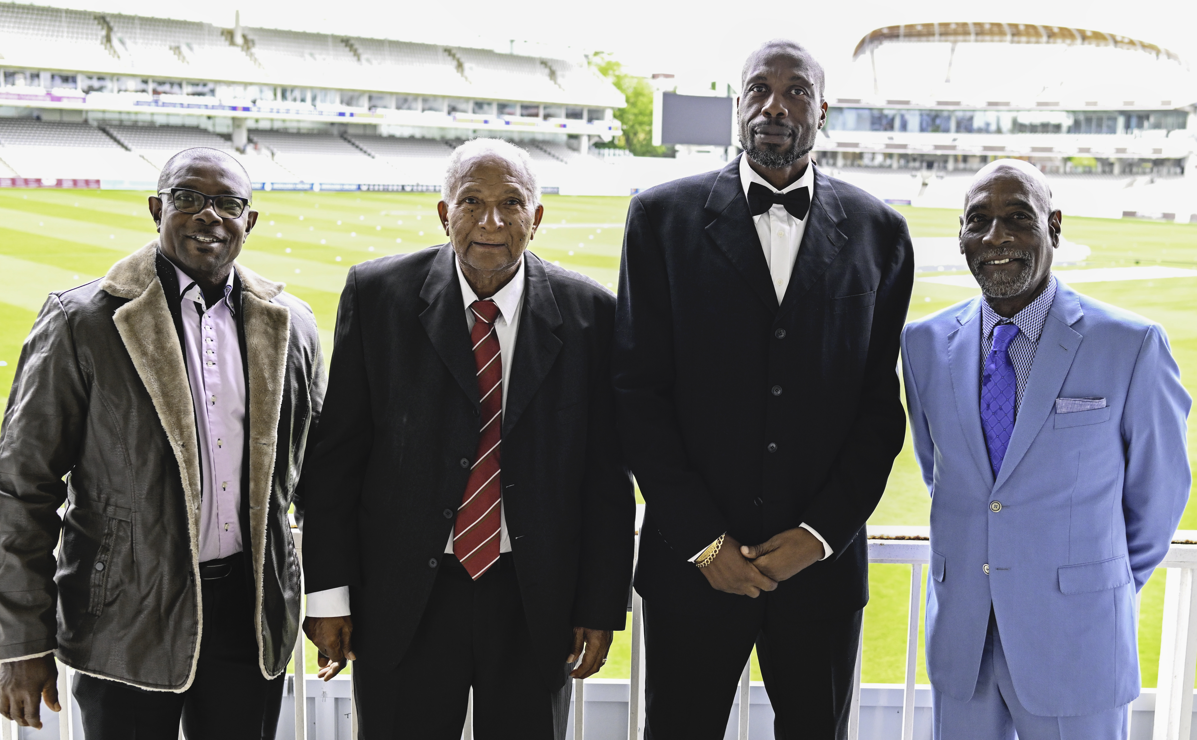 Cricket legends Sir Vivian Richards, Sir Richie Richardson, Sir Andy ...