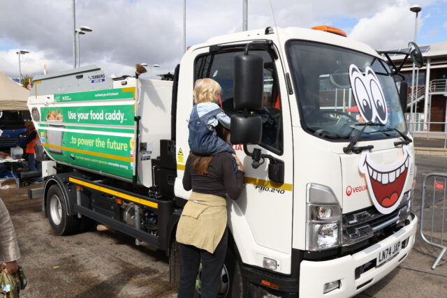 Food waste vehicle display at Wonder Day