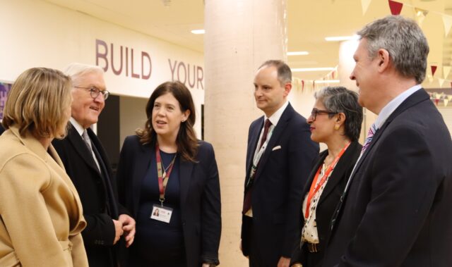 German president and first lady visit Bobby Moore Academy