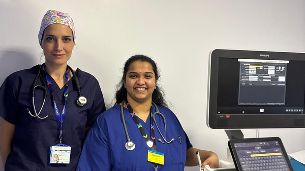 Dr Liuba Fusco and Narayani Pai - valve clinic