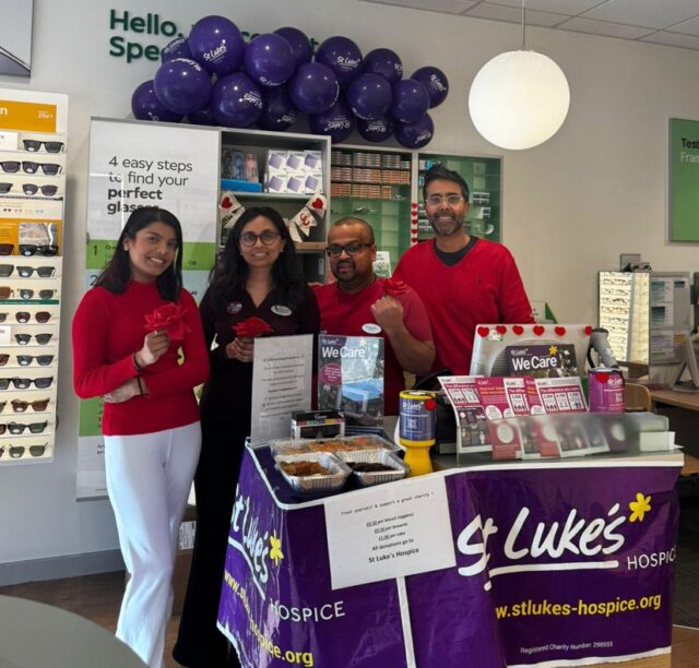 Specsavers Kingsbury - Valentine's Day fund raiser for St Luke's Hospice 14.2.2026 C