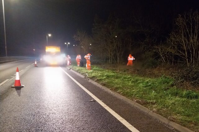 A12 clean up March