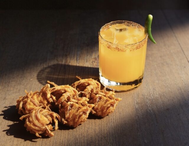 Bhajis. at Cinnamon Kitchen Cityjpeg