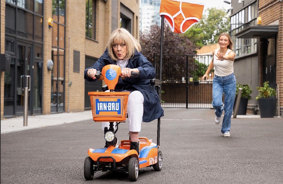 IRN-BRU unleash balaclava-clad grannies across London for 125th anniversary celebration