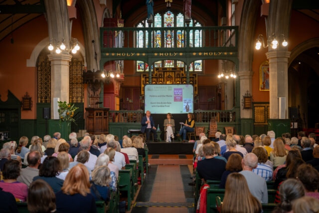 Iain Dale & Sara Vine at the 2026 Chiswick Book Festival