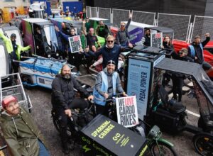 CARGO BIKE USE ROCKETS IN LONDON AS CALLS GROW FOR DUTCH-STYLE PHASE OUT OF DIESEL VANS