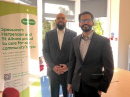 Specsavers St Albans takes eye care directly to Emmaus Hertfordshire residents