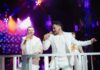 Pospstar Peter Andre returns to Mamma Mia! The Party at London’s O2